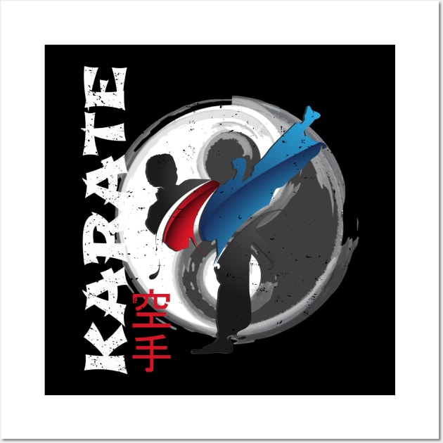 Karate Martial Arts Side Kick Wall Art by pho702